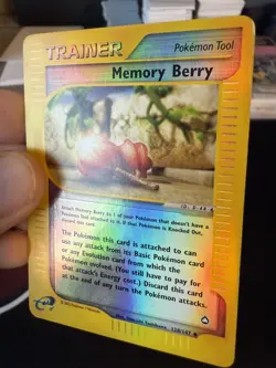 Memory Berry 128/147 Reverse Holo Aquapolis English Pokemon Card WoTC E-Reader - Image 2