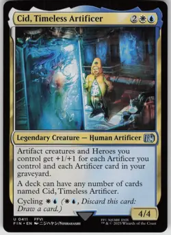 MTG Cid, Timeless Artificer (0411) Normal NM FINAL FANTASY Magic 411 - Image 1