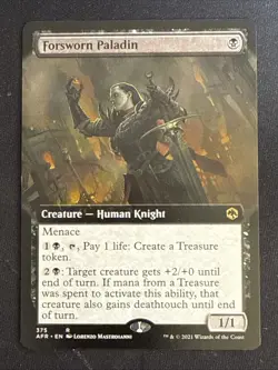 1x Forsworn Paladin (375) Adventures in the Forgotten Realms Extended Art LP MTG - Image 1