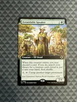 MTG Formidable Speaker #0366 Extended Art Rare Lorwyn Eclipsed (ECL) - Image 1