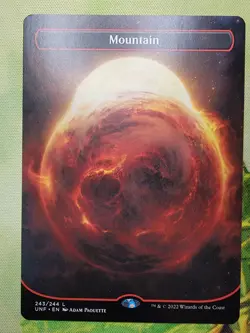 Mountain 243/244 - Borderless Full Art - Unfinity - MTG Card - Pack Fresh - NM - Image 1