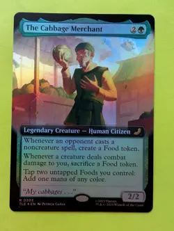 MTG The Cabbage Merchant - Foil - Extended Art, NM-Mint, English Avatar: The Las - Image 1