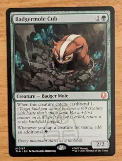 Badgermole Cub MTG Avatar: The Last Airbender Near Mint - Image 1