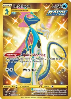 Inteleon 227/203 SWSH Evolving Skies Secret Rare Pokemon NM - Image 1