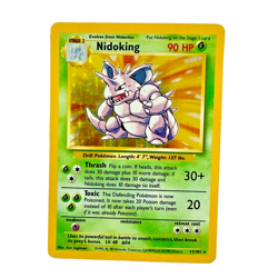 Pokemon TCG Nidoking 011/102 Base Set Holo Light Play Great Condition - Image 1