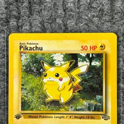 Vintage Pokemon Jungle Pikachu 1st Edition 60/64 Non-Holo NM/LP - Image 3