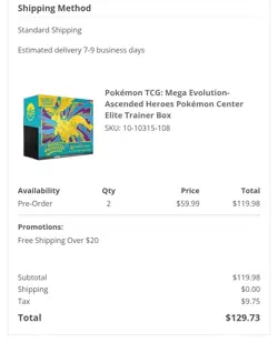 Pokemon Center Mega Evolution: Ascended Heroes ETB 2/20/2026 (pre-order) x1 - Image 2