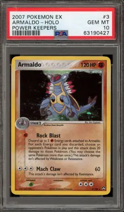 Pokemon Armaldo EX Power Keepers Holo Rare #3 PSA 10 Gem Mint - Image 1