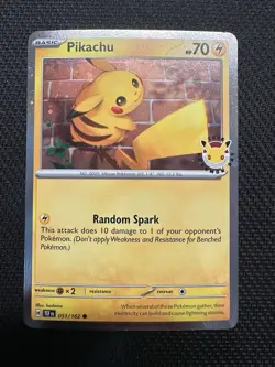 Pikachu 051 /162 Stamped 2026 Pokemon Day 30 Promo TCG - NM-MT - Image 1