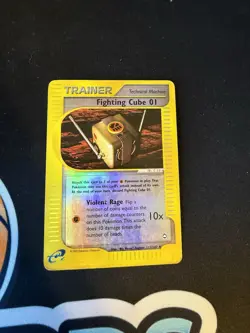 Pokemon Fighting Cube 01 121/147 Aquapolis Reverse Holo - Image 1