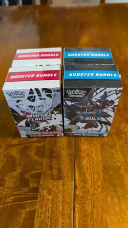 [Lot Of 4] Pokemon TCG 2x Black Bolt And 2x White Flare Sealed Booster Bundles - Image 2