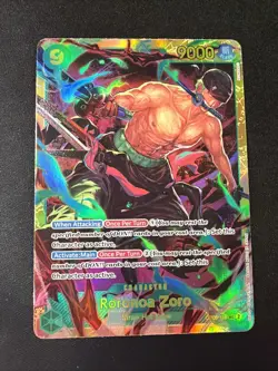 Roronoa Zoro OP06-118 SEC - One Piece TCG - English Card Near-Mint Secret Rare - Image 1