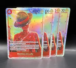 Monkey D Luffy SR OP12-015 - Legacy Of The Master - One Piece TCG Playset of 4 - Image 1