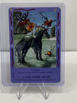 Bella Sara Magical Friends “Kallina" Rare Card Mint - Image 1