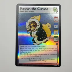 Hannah the Cursed Holo Hannah and the Ice Caves 11/200 2006 Neopets TCG Card - Image 1