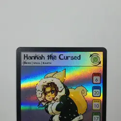Hannah the Cursed Holo Hannah and the Ice Caves 11/200 2006 Neopets TCG Card - Image 2