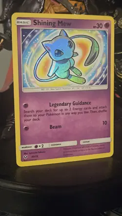 Shining Mew 40/73 Shining Legends Holo Rare Card Near Mint NM Condition - Image 3