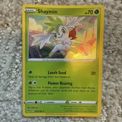 Pokemon TCG Vivid Voltage Shaymin Card 015/185 Cosmos Holo Rare X3 SEALED NM - Image 2
