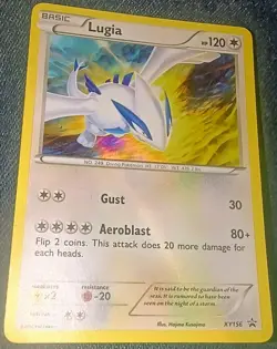 Lugia XY156 Holo Ultra Rare Black Star Promo Pokemon Card - Image 1