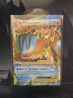 M Swampert EX Mega Promo XY87 XY Holo 220HP Strongarm Impact Pokemon Card - Image 1