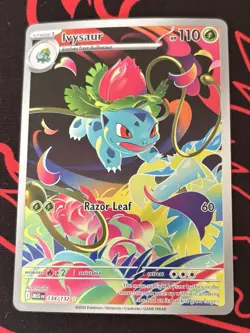 Pokemon TCG Ivysaur 134/132 Secret Rare Card NM/M Condition - Image 1