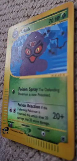 Pokemon TCG Arbok Reverse Holo Rare Card 35/165 Expedition Base Set - Image 2