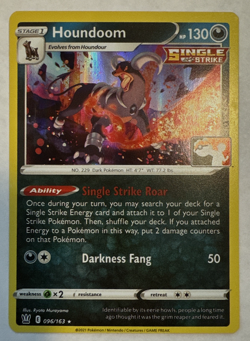 Houndoom 096/163 Stamped Prize Pack Series Card Holo NEAR MINT - Image 1