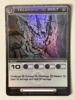 Chaotic 126/232 Telekinetic Bolt Super Rare Holo Foil Attack Card - Image 1