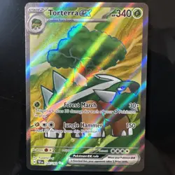 Torterra ex 185/162 SV05: Temporal Forces Ultra Rare Pokemon Card NM - Image 1