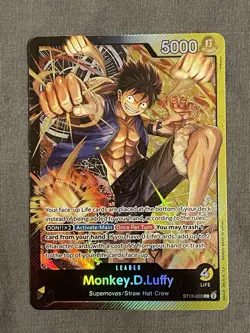 🔥 Monkey D. Luffy LEADER Alt Art ST13-003 | One Piece Card Game | Holo 🔥 - Image 1