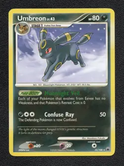 Umbreon LV.43 32/100 Rare Majestic Dawn 2008 Pokemon Card Near Mint - Image 1