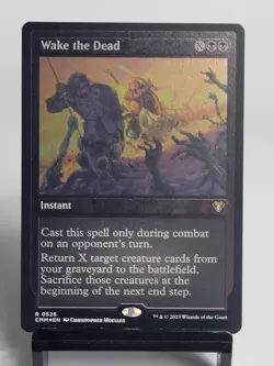 Magic the Gathering - Commander Masters - Wake the Dead - Etched FOIL - Image 1