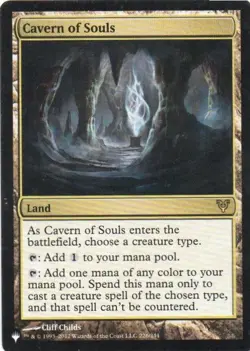 MTG: The List Reprints: Cavern of Souls: Lightly Played Condition - Image 1