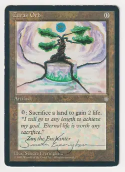 Signed Zuran Orb HP/DMG Ice Age Artist Sandra Everingham 1995 MTG Magic Vintage! - Image 1