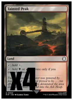 MTG | Tainted Peak (x4 Playset) | (NM) Universes Beyond: Fallout - Image 1