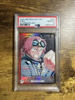 One Piece Op11 Koby Alternate Art Leader 001 Psa 10 - Image 1
