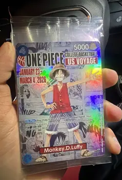 Monkey.D.Luffy (055) (College Basketball US Voyage) P-055 One Piece Promotion - Image 1