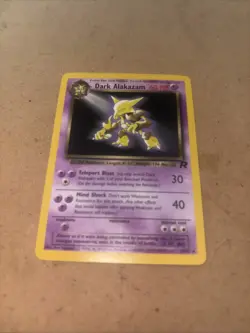 Pokemon TCG Dark Alakazam Card 18/82 Non-Holo, Vintage, LP Condition - Image 1