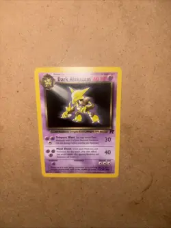 Pokemon TCG Dark Alakazam Card 18/82 Non-Holo, Vintage, LP Condition - Image 2
