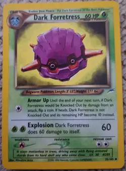 Pokemon TCG Dark Forretress Card 35/105 Neo Destiny - Image 1