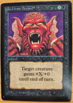 MTG - 1993 - Beta - Howl From Beyond - Very light play - NM - Image 1