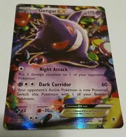 2014 Gengar Pokemon TCG XY Phantom Forces EX 34/119 Rare Holo (0 Whiting) - Image 4