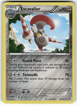 Escavalier Noble Victories Rare,Reverse Holo Pokemon Lightly played - Image 1