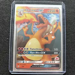 Pokemon TCG Charizard GX Holo Ultra Rare Card Hidden Fates 9/68 - Image 1