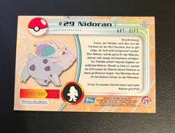 1999 Topps Pokemon Blue Logo TV Animation Edition Nidoran ♀ #29 - Image 2