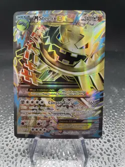 2016 Pokemon M Steelix EX (Full Art) 109/114 XY - Steam Siege Holo Near Mint! - Image 1