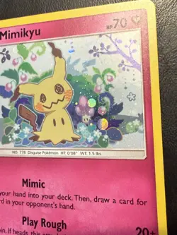 Mimikyu SM163 Holo Pokemon Card Lightly Played Condition - Image 3