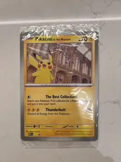 Pikachu At The Museum, Pokemon Natural History Museum Jumbo Promo - Image 1