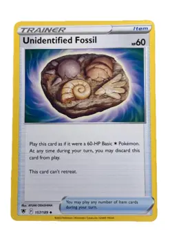 New: 2022 Pokemon TCG Unidentified Fossil 157 Astral Radiance Regular Uncommon - Image 1