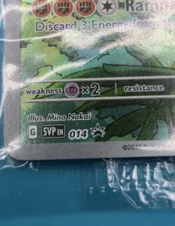 2023 Pokemon Scarlet & Violet Koraidon (Pokemon Center) 014 NM In Original Wrap - Image 3